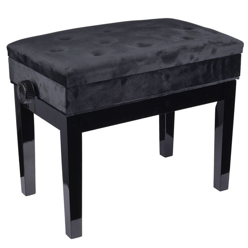 Regulējams klavieru sols NN Bench 2, melns