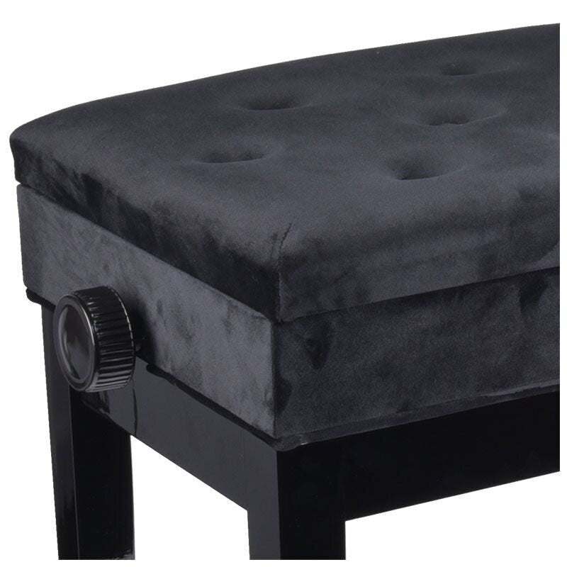 Regulējams klavieru sols NN Bench 2, melns