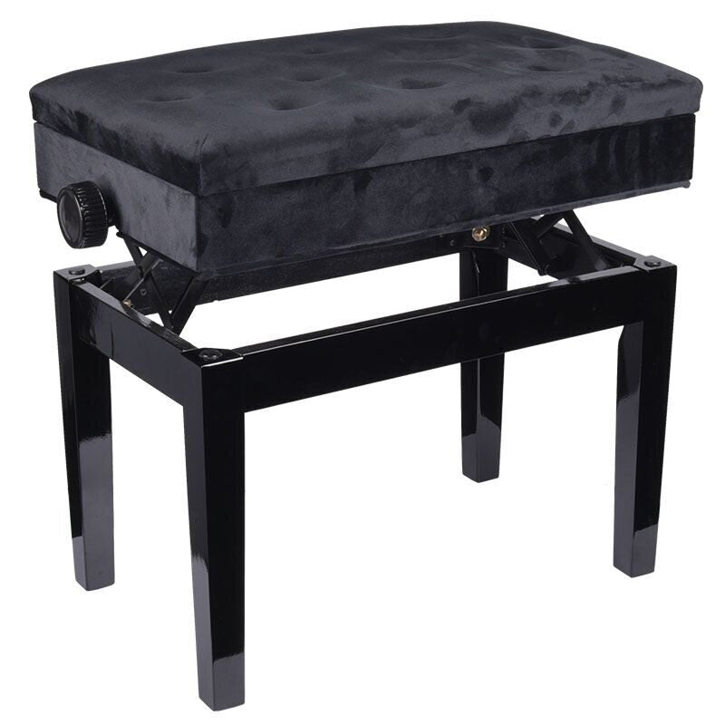 Regulējams klavieru sols NN Bench 2, melns