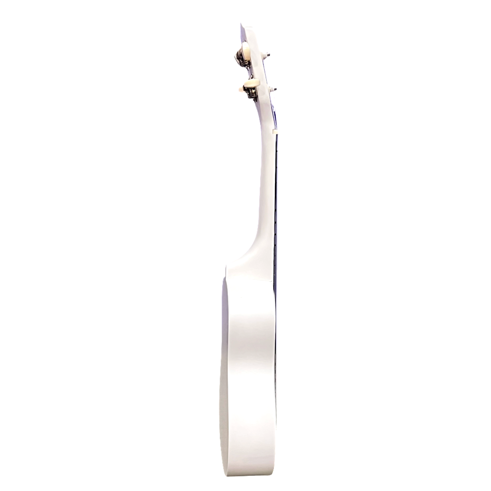 Soprāna izmēra ukuleles komplekts Jasmin Snow White Balta