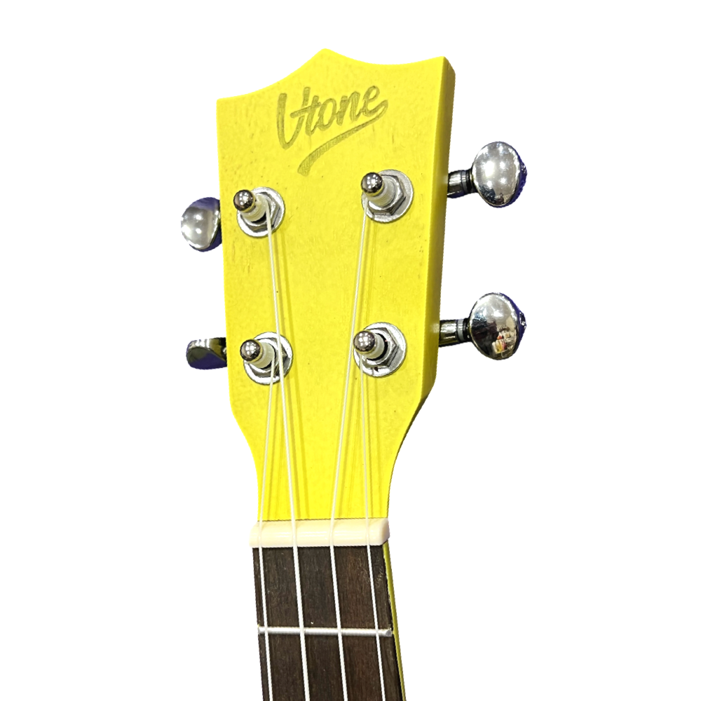 Koncerta izmēra ukuleles komplekts VTone Yellow Dzeltena
