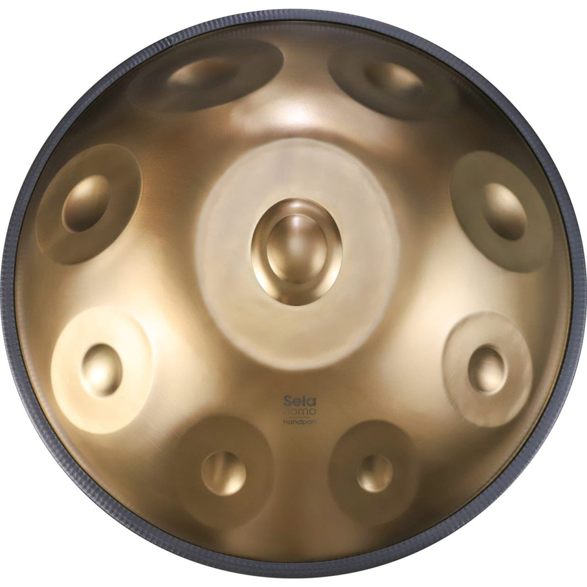 Sela Nomo Handpan D Kurd 12 notis (trīs basa notis apakšā) + Soma