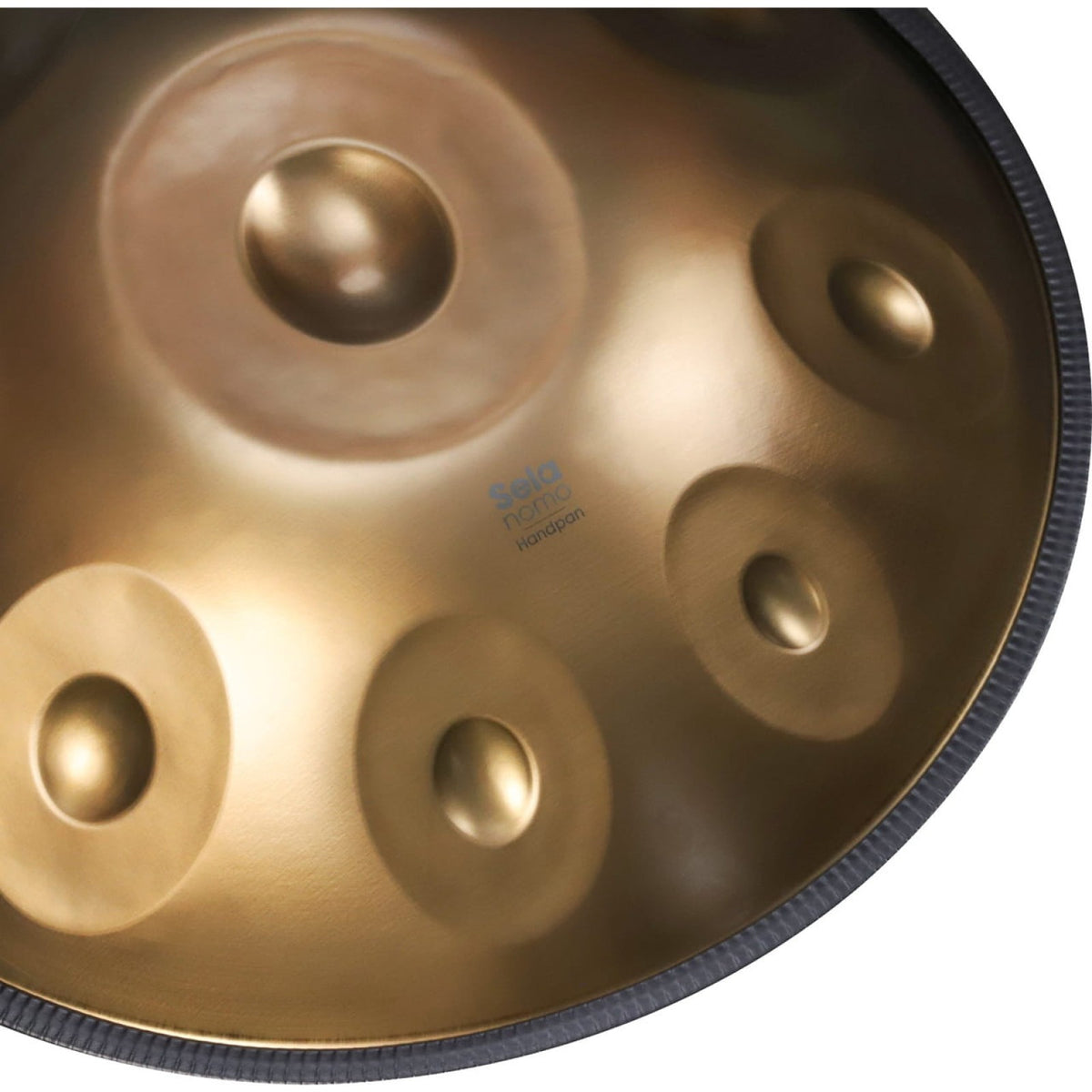 Sela Nomo Handpan D Kurd 12 notis (trīs basa notis apakšā) + Soma