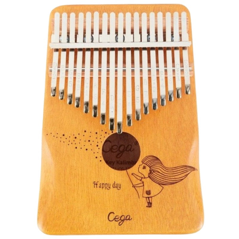 KALIMBA Cega LG00 17 Taustiņu Mahogany koka + Hardcase un aksesuāri