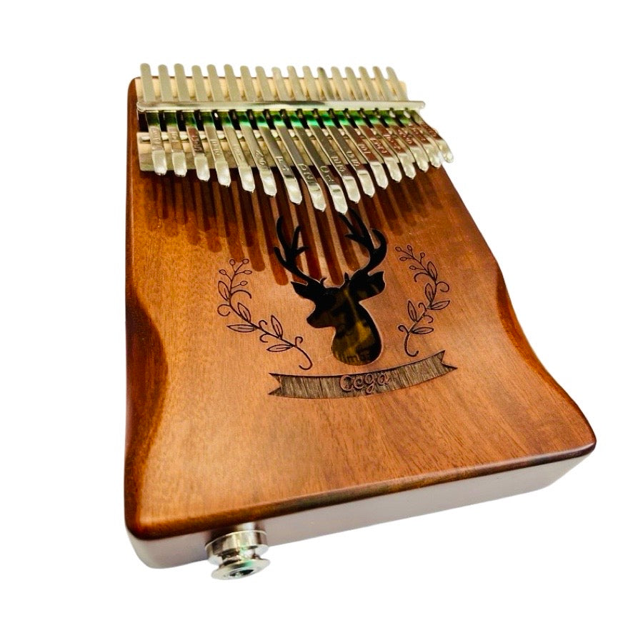 KALIMBA Cega CKE01-EQ 17 Taustiņu Akācijas koka Hardcase un aksesuāri + iebūvēts piezo pickup koncertiem