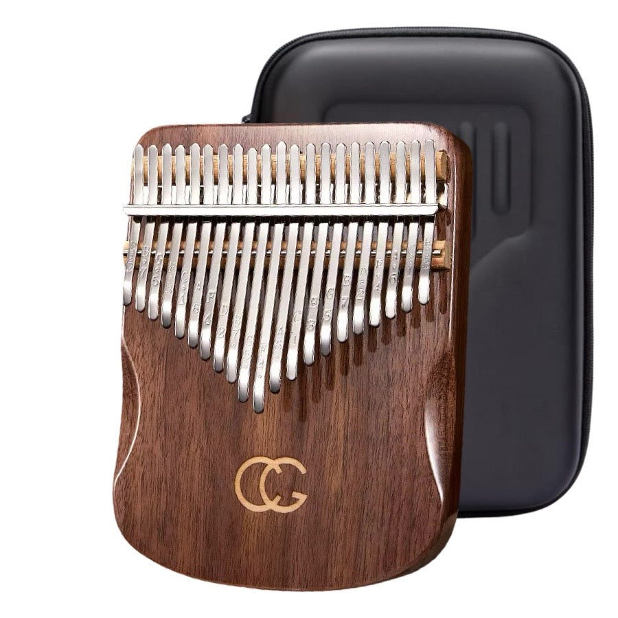 KALIMBA Solid Black Walnut 21 taustiņi + Hardcase un aksesuāri
