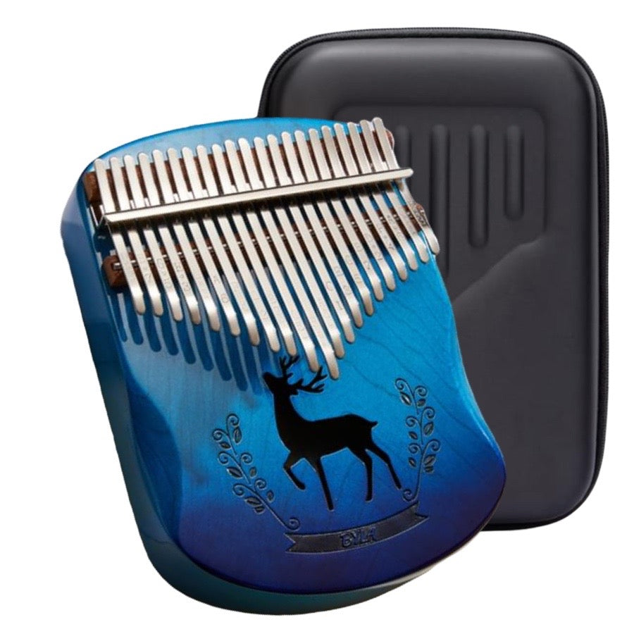 KALIMBA Byla BKE02-C 17 Taustiņu Mahogany koka + Hardcase un aksesuāri