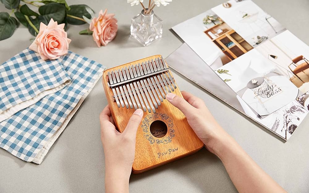 KALIMBA Paw Paw 17 Taustiņu Akācijas koka + aksesuāri