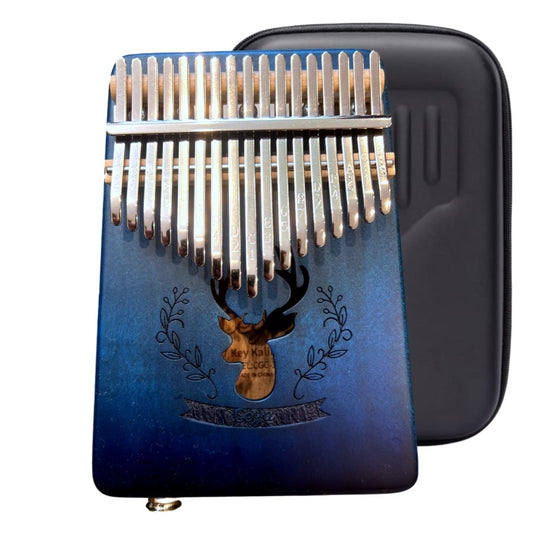 Elektro-Akustiskā KALIMBA Cega CKE02-EQ 17 Taustiņu Mahogany koka Hardcase un aksesuāri