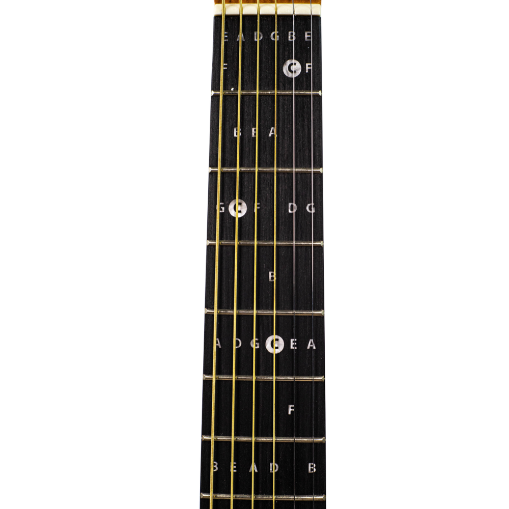 Kazuki 36” izmēra akustiskā apmācību ģitāra iesācējiem + soma Melna Black