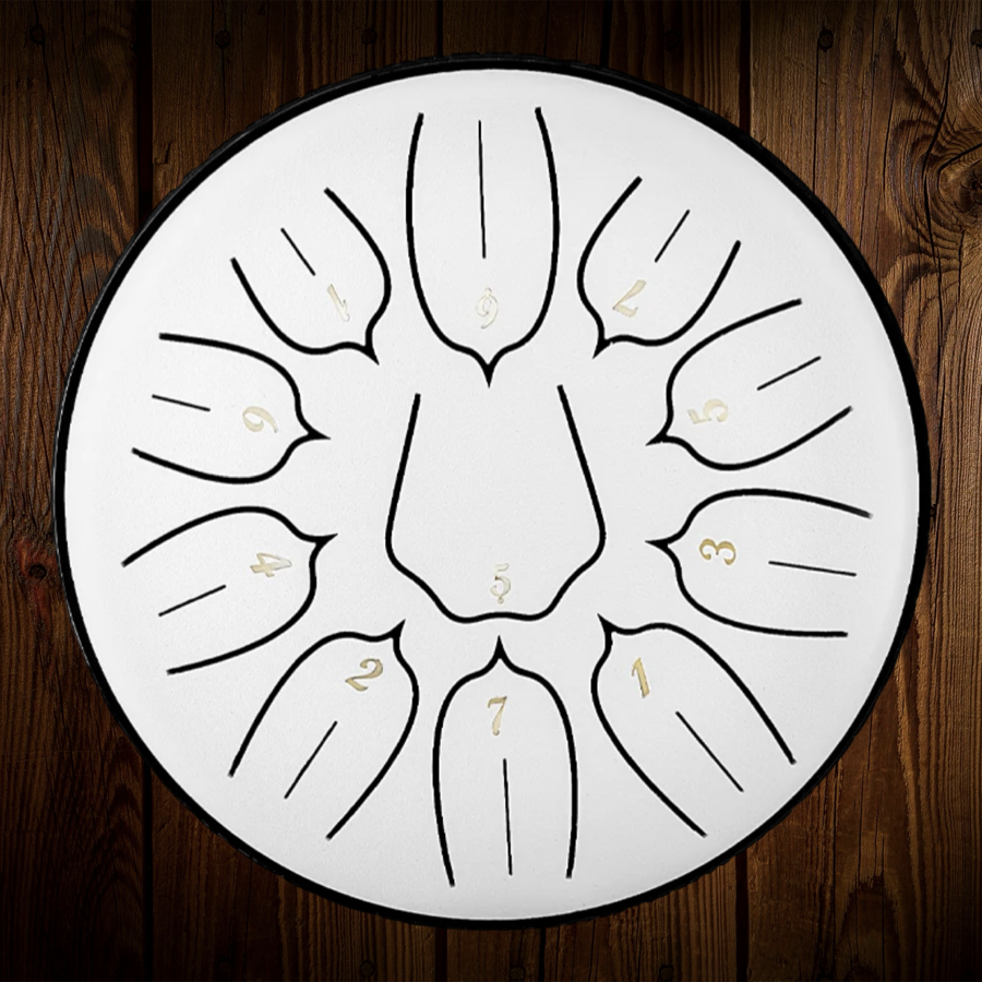ZVANGA Lotus drum 6" Sudraba 11 notis D mažors