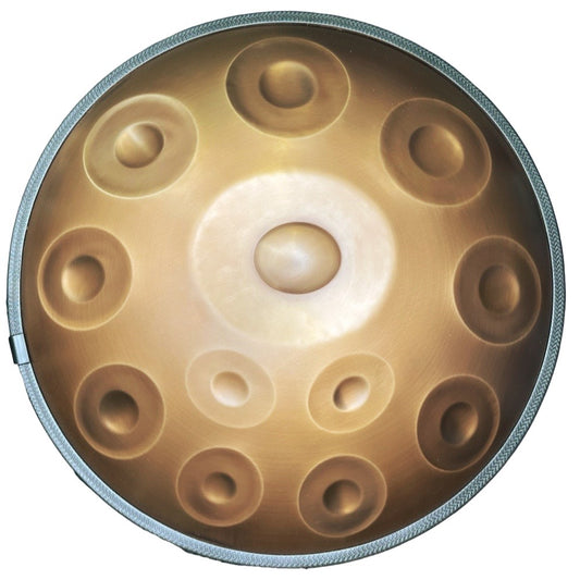 Cosmo Handpan drum bungas 12 Notis 22" RoseGold AISI430 + Soma