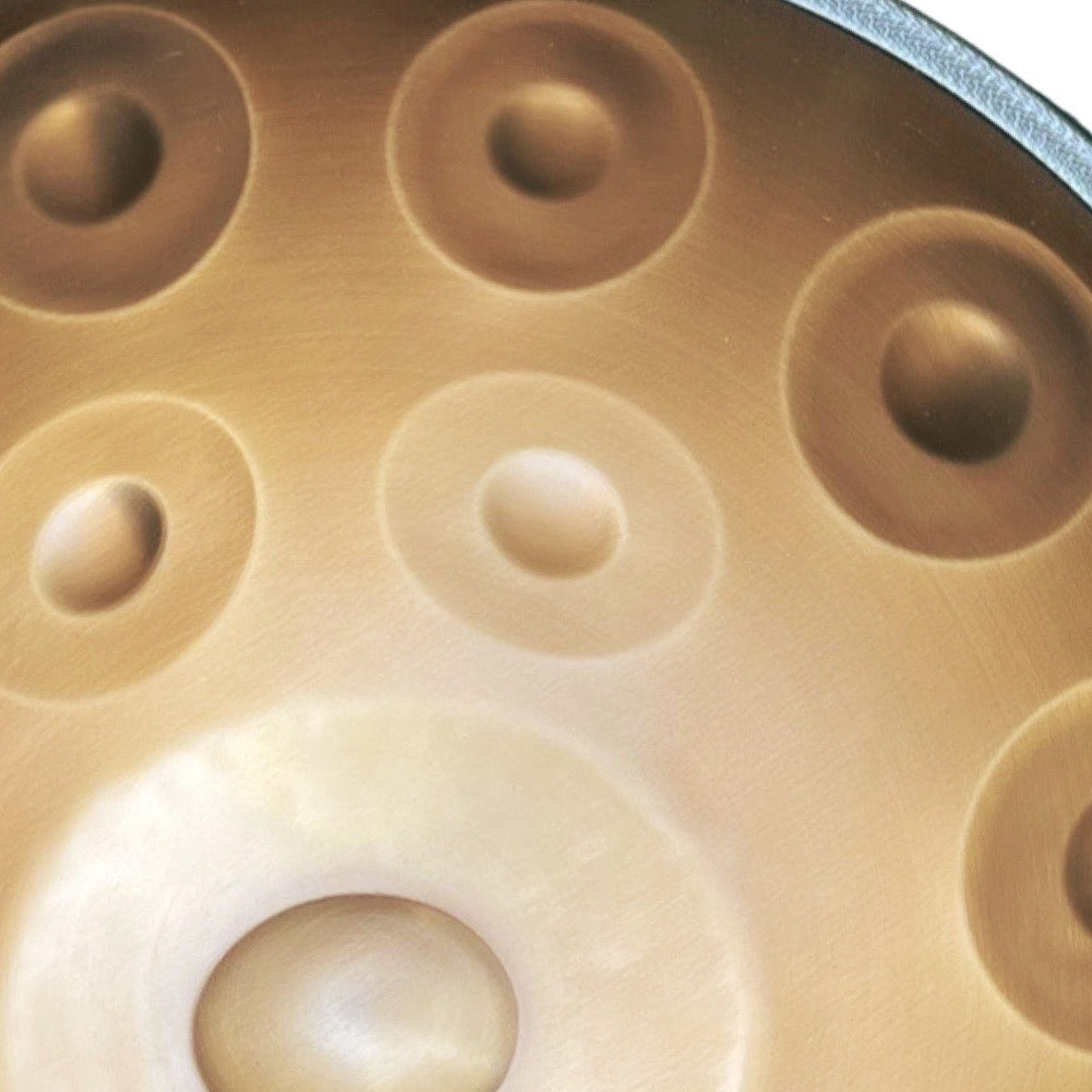 Cosmo Handpan drum bungas 12 Notis 22" RoseGold AISI430 + Soma