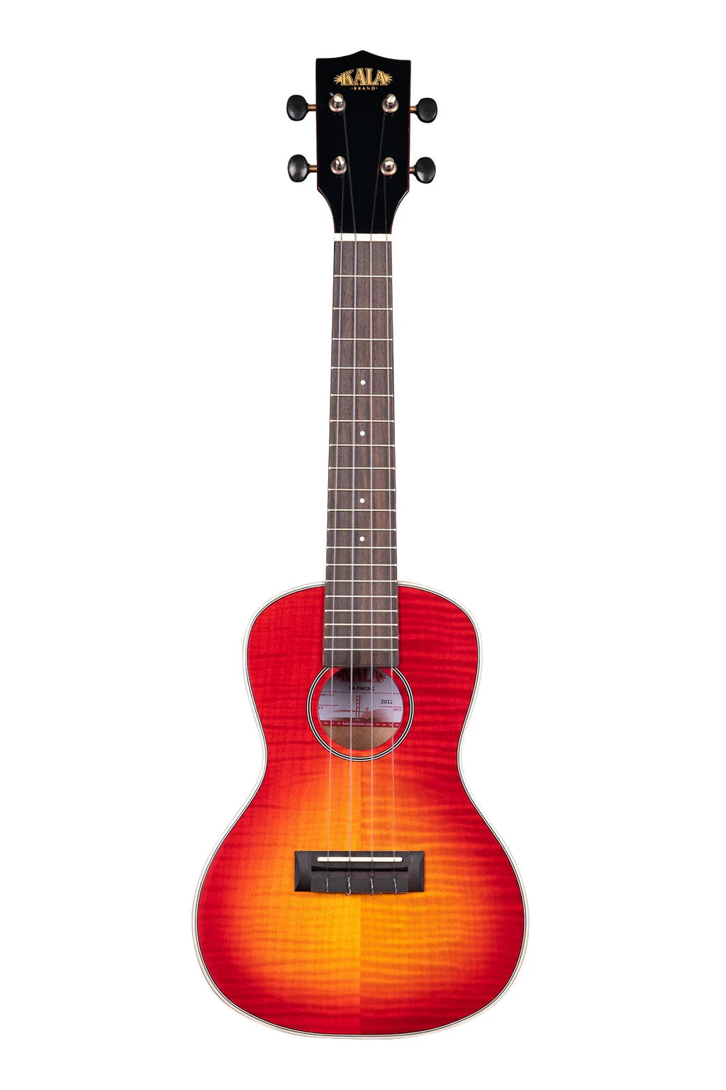 Kala Maple Cherry Burst Koncerta izmēra Ukulele