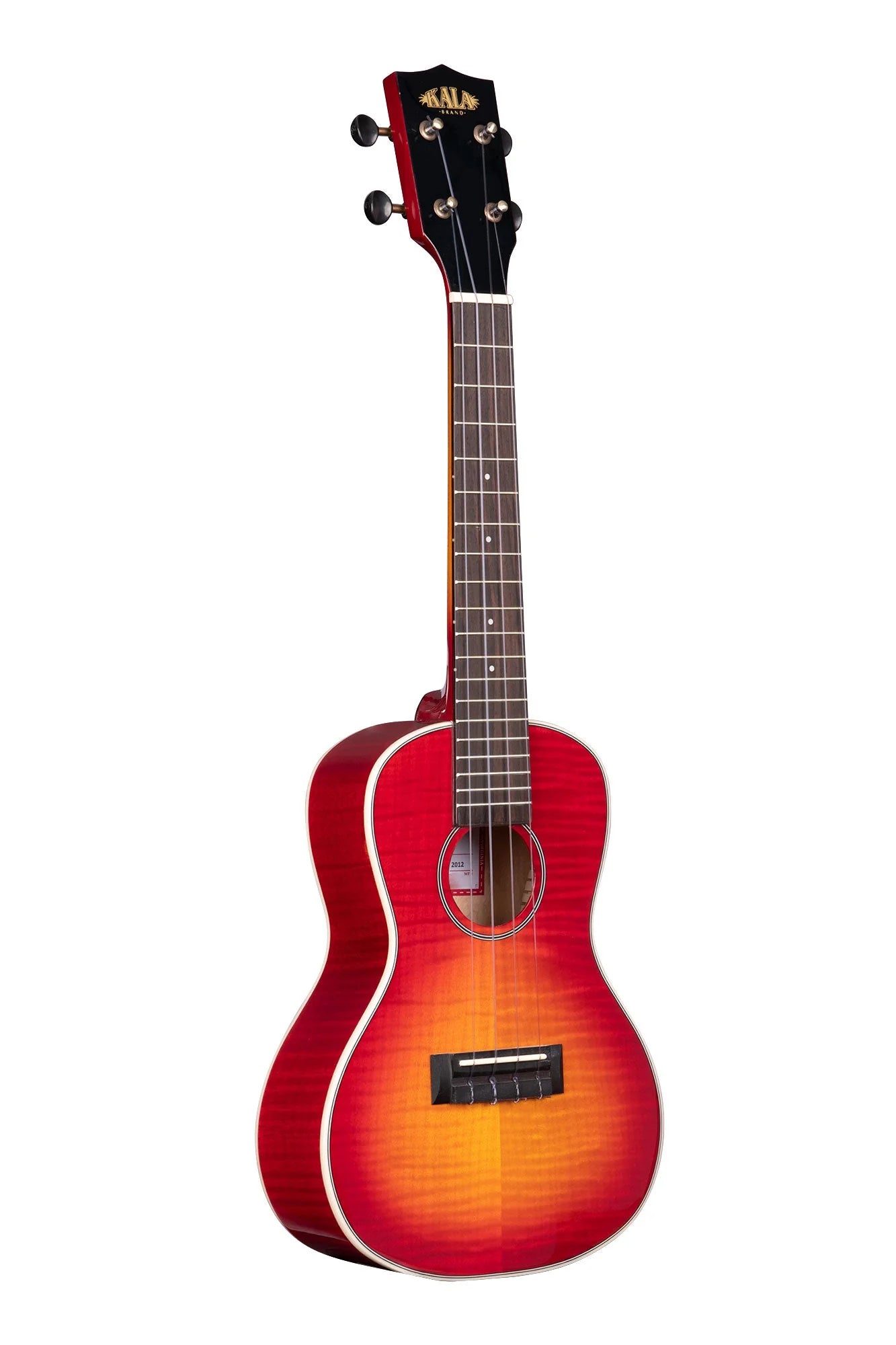 Kala Maple Cherry Burst Koncerta izmēra Ukulele