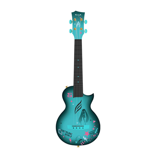 ENYA NOVA U Miku Custom Koncerta izmēra Carbon Fiber ukulele (ar somu un aksesuāriem)