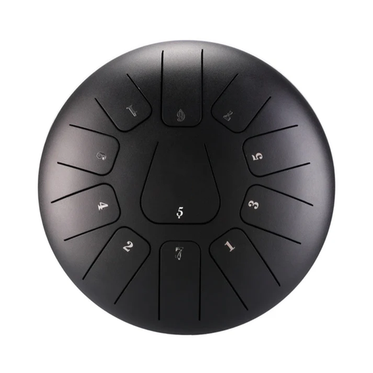 ZVANGA Hluru HUASHU Karbona Tērauda tongue drum 12" 11 notis C mažors C Dur