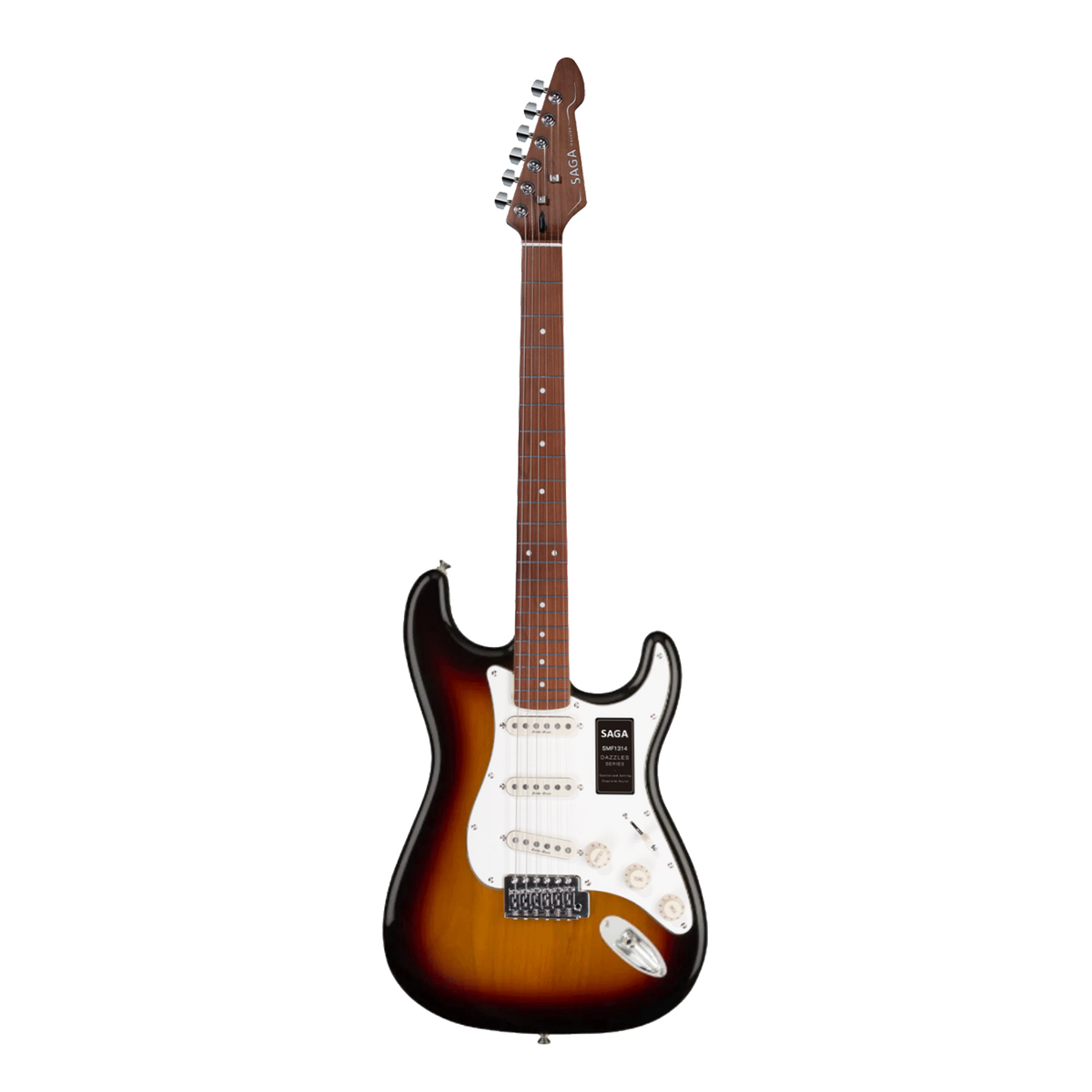 Elektriskā ģitāra SAGA SMF1314 SB (SSS) Electric Guitar Sunburst