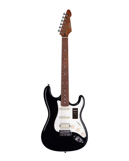 Elektriskā ģitāra SAGA SMF1314H BK (HSS) Electric Guitar Melna