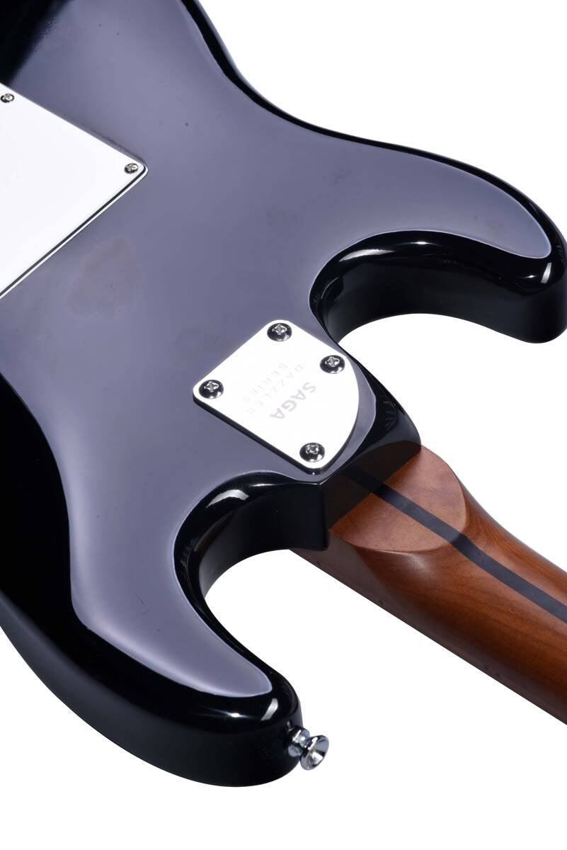 Elektriskā ģitāra SAGA SMF1314H BK (HSS) Electric Guitar Melna