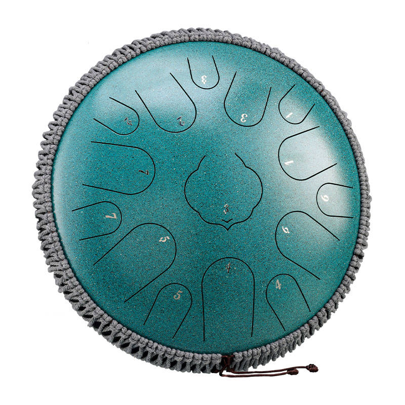 ZVANGA Lotus tongue drum 14" Malachite 15 notis D mažors