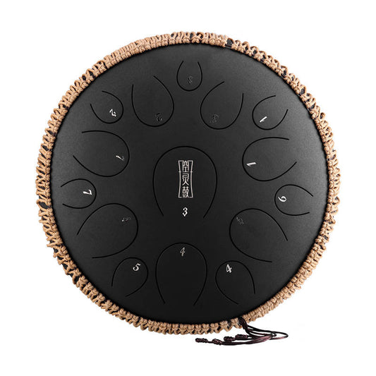 ZVANGA Lotus tongue drum 14" Charcoal 15 notis C mažors