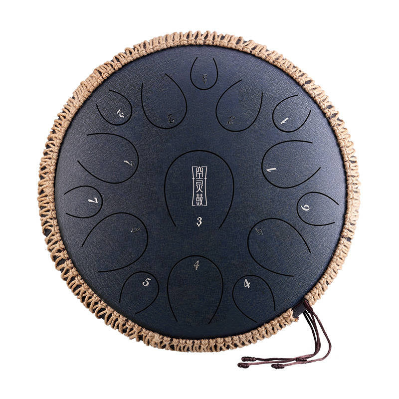 ZVANGA Lotus tongue drum 14" Navy blue 15 notis C mažors