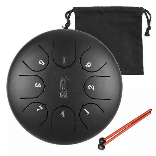 ZVANGA Lotus drum 6" Melna 8 notis C mažors