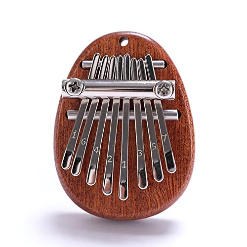 Unleash Your Inner Musician with Our Compact and Charming Oval-Shaped 8 Key Kalimba!