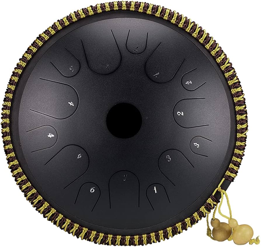 ZVANGA Custom 432hz  14" 14 notis C maj Melna (C Dur) 432hz