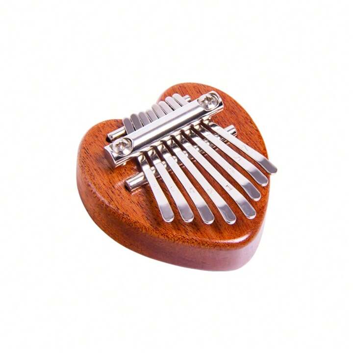 Unleash Your Inner Musician with Our Compact and Charming heart-Shaped 8 Key Kalimba!