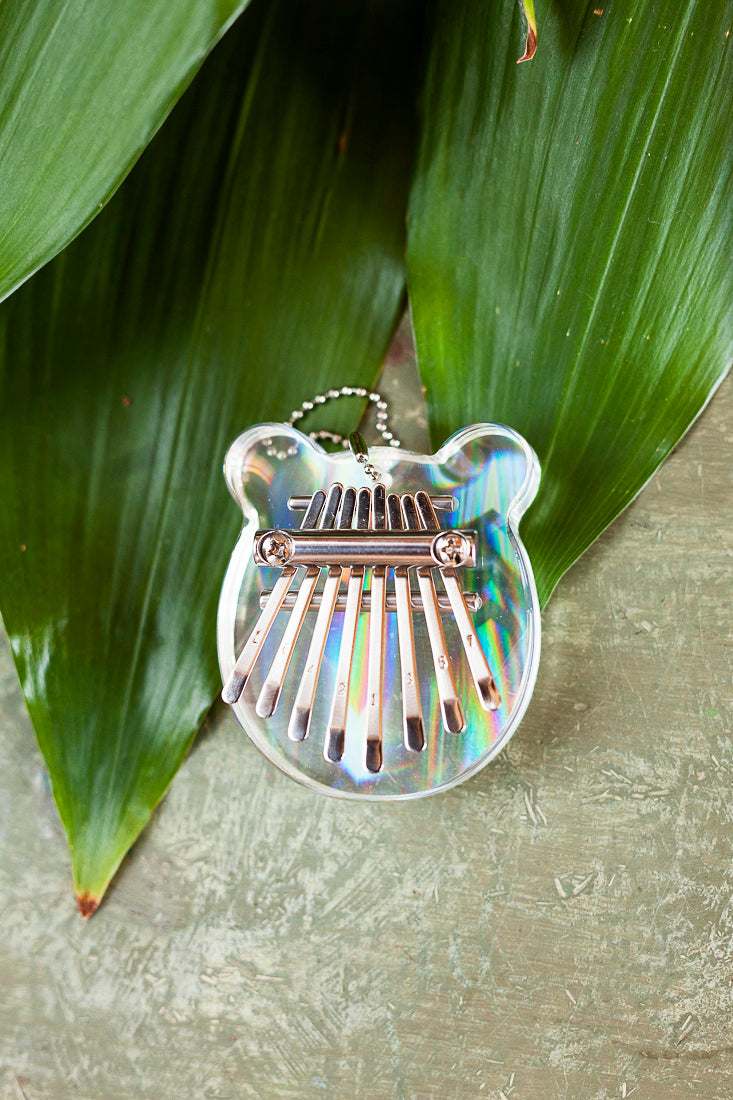 Learn to Play with Our Adorable Rainbow Bear 8-Key Acrylic Kalimba!