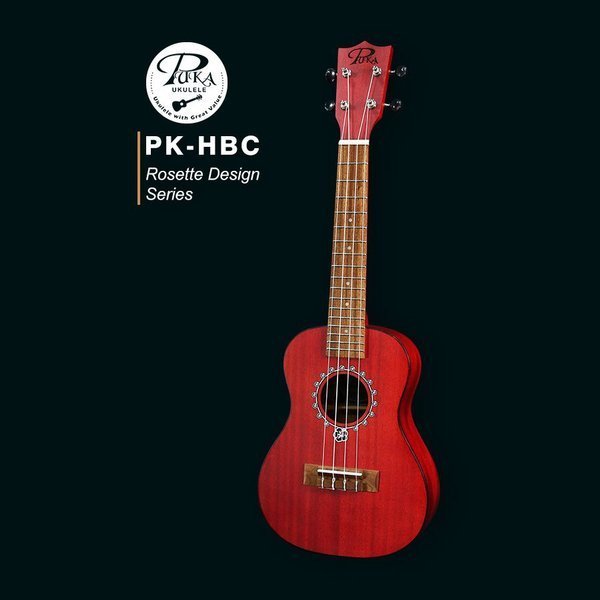 Koncerta izmēra Ukulele PUKA PK-HBC ar somu